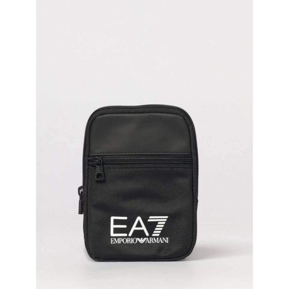 Ea7 Men Ea7 Train Core Polyester Shoulder Bag With Printed Logo